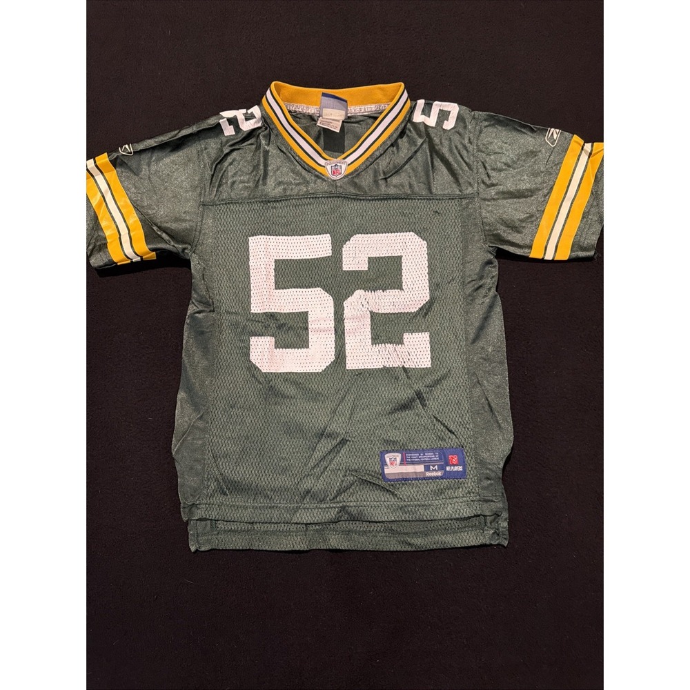 Green Bay Packers Clay Matthews Reebok Jersey #52 Kids Medium 10-12
